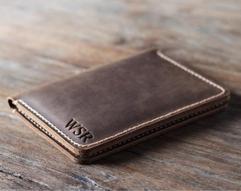 Passport Wallet, PERSONALIZED Leather Passport Wallet, travel wallet, passport case, leather passport holder, document wallet - Listing #021