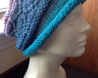 Slouchy Hat - hand knitted