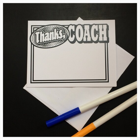 Items similar to Coach Card - color your own on Etsy