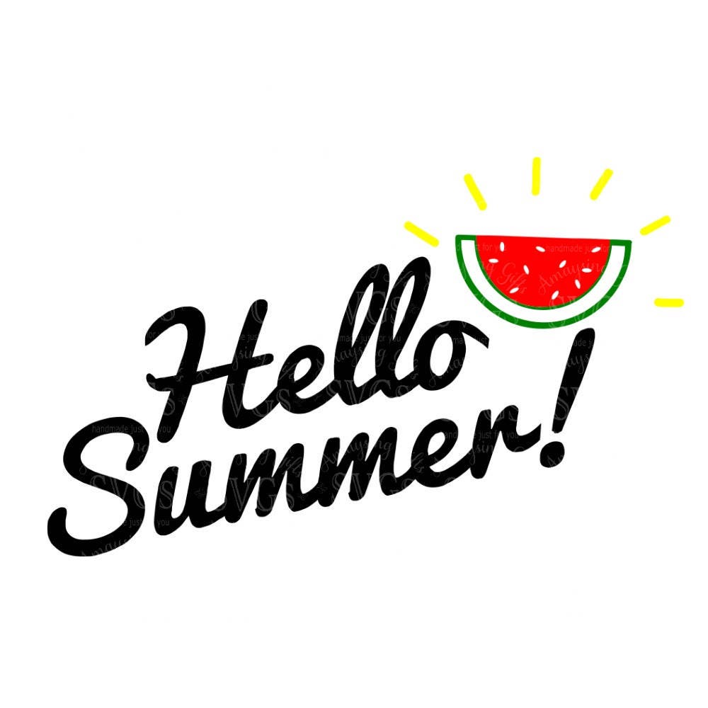 Download SVG Hello Summer Watermelon Summer Tshirt SVG Garden
