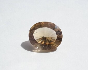 citrine, 3.85 ct citrine, citrine fancy cut, loose gemstone, oval fancy cut citrine, 13 mm x 11 mm x 7 mm, genuine gemstone, citrine gem