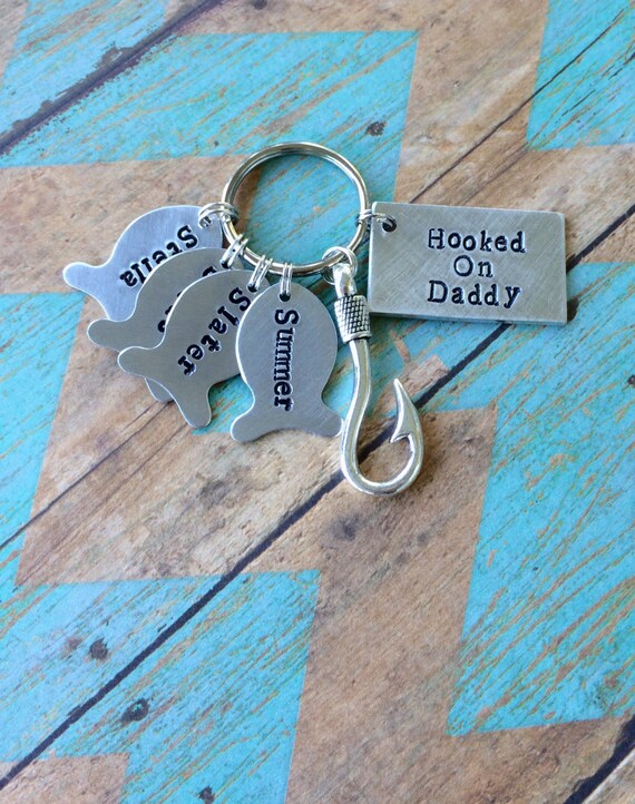 Daddy Keychain  Fathers Day Gift  dads best catch, fishing buddy keychain, fish keychain, christmas gift for dad, gift for daddy