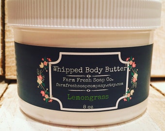 Whipped Body Butter, Lemongrass Body Butter, Avocado Butter, Shea Butter, Whipped Shea, Whipped Avocado, Body Butter, Lotion, Cream