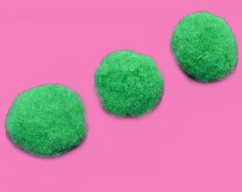 30 tassels round 30mm Green