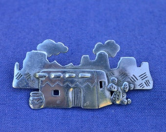 Southwest Pueblo Brooch by JJ©1988