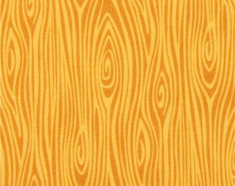215831 yellow Michael Miller fabric Just Wood Knot