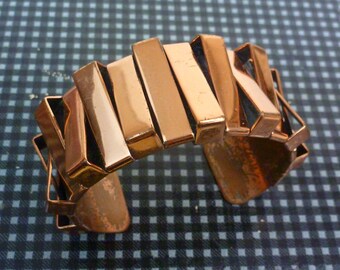 Vintage wide mid century RENOIR COPPER CUFF Bracelet