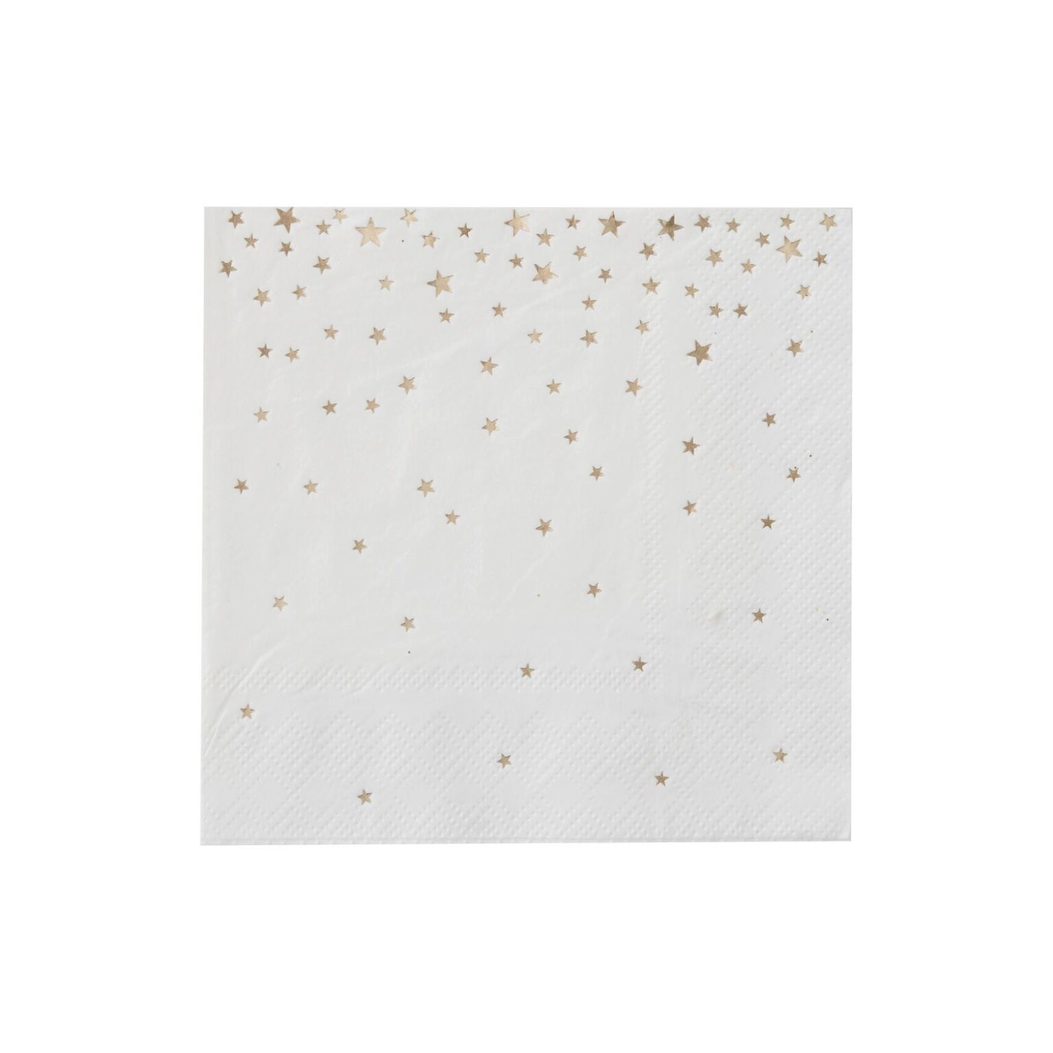 Napkins | Christmas Napkins | Star Napkins | Gold Foil Stars | Party ...