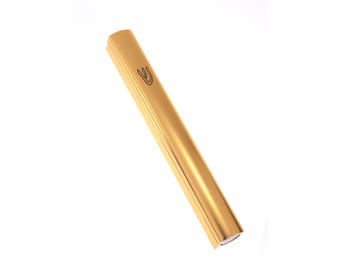 Jerusalem Metal Mezuzah with blessings for home