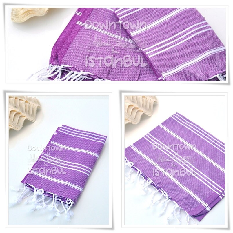 TEA TOWEL SET of 3 Head Towel Set Peshkir Face Towel Hair