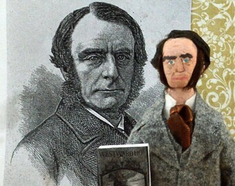 Miniature Doll Charles Kingsley British Author Writer by Uneek Doll Designs