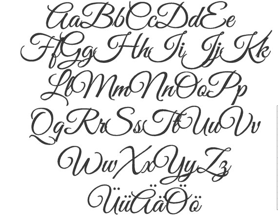 Scrolly font - font and curls - simply use - great for any gifts ...