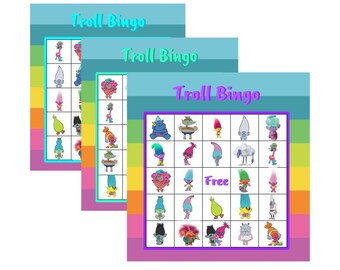 DIYTroll Birthday party craft kit. Bulk pack qty. 20 Troll