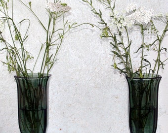 2 Art Deco Vasen, bohemian glass, glass, Moser Karlsbad, 1920