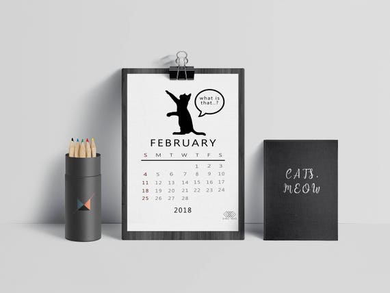 printable desktop calendar 2018