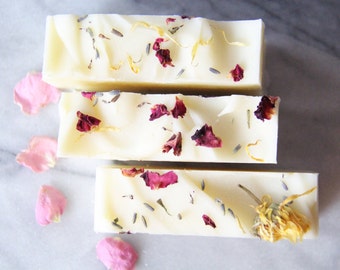 Lavender & Geranium Rose Hip Soap - Vegan Soap - All Natural - Organic Soap - Palm Oil Free - Natural Skin Care - Cold Process Soap -Artisan