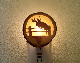 Leaping deer nightlight
