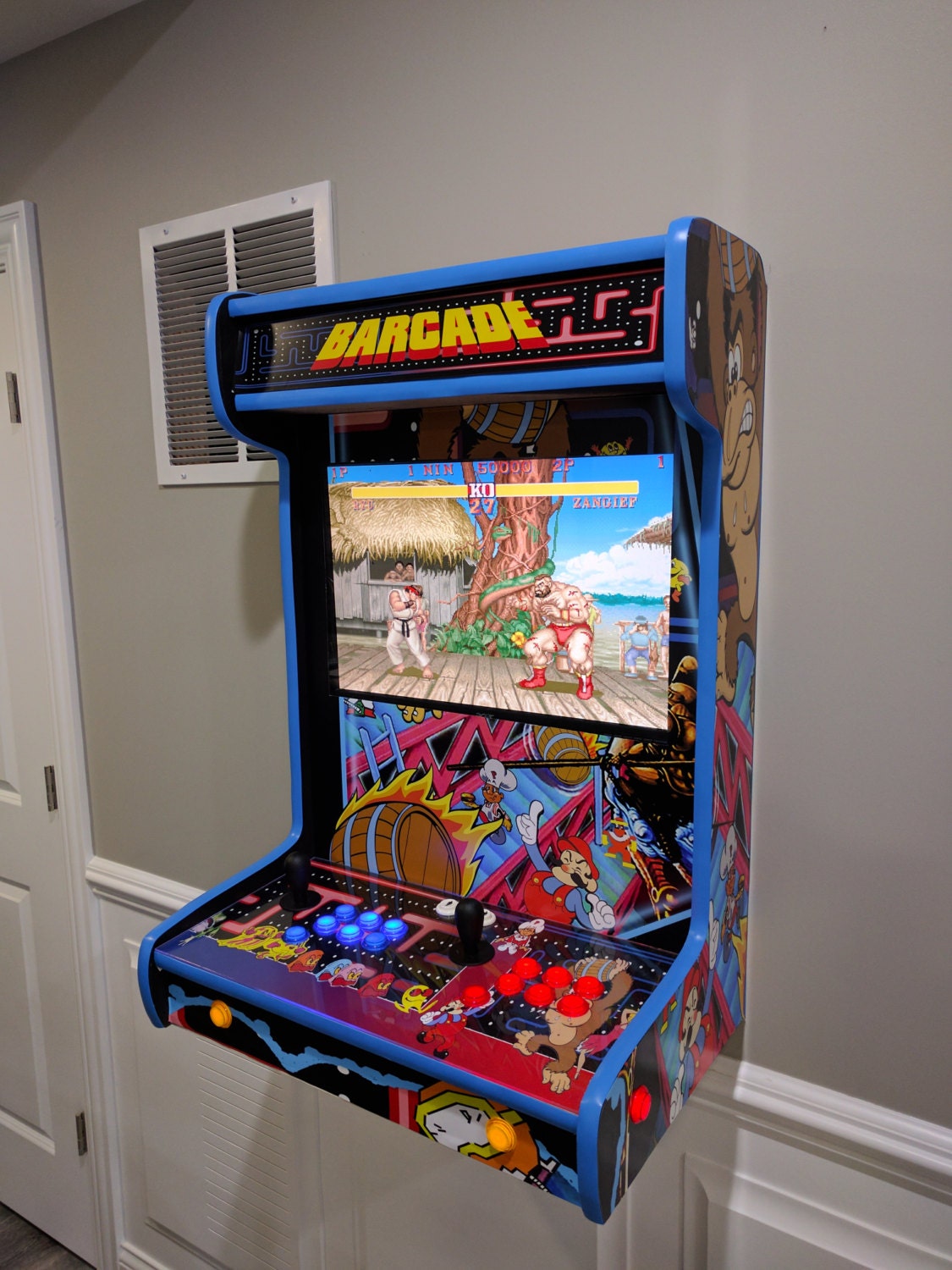 Unique Wall Mounted Arcade Cabinet Custom Built For You Unique Wall Mounted Arcade Cabinet Custom Built For You