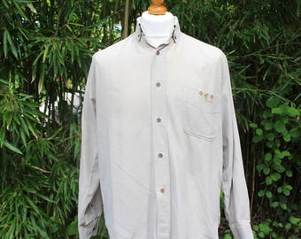 Vintage Long Sleeved Cord Shirt - Size Medium