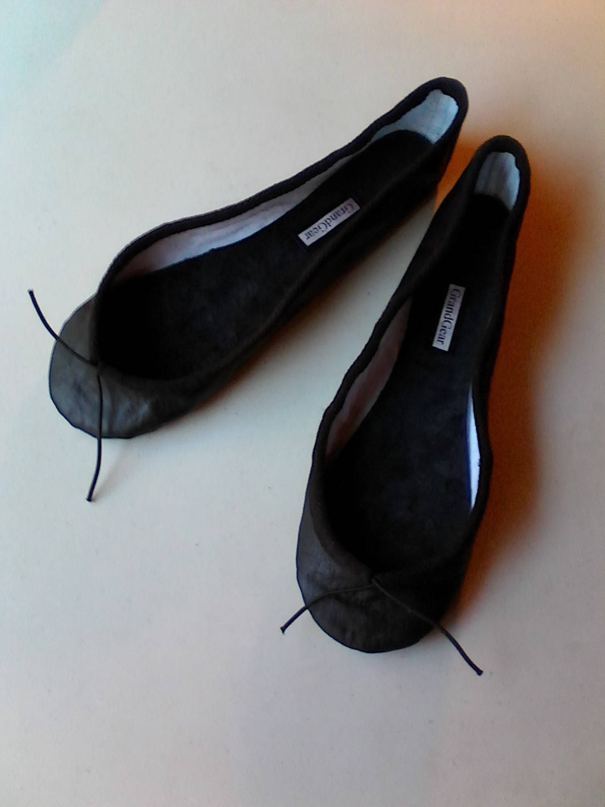 black soft ballet shoes