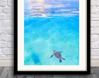 turtle print,painting,watercolor,wall art,Pic no 92