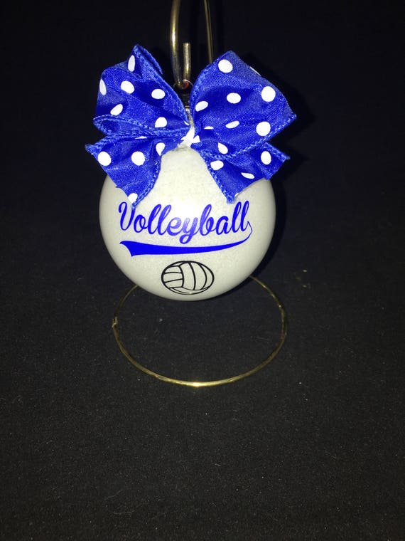 Christmas ornament personalized for volleyball player.