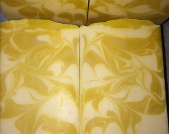 Sparkling Limoncello- Handmade, Cold process soap.