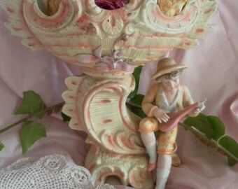 Vintage Bisque porcelain LCV basin *.
