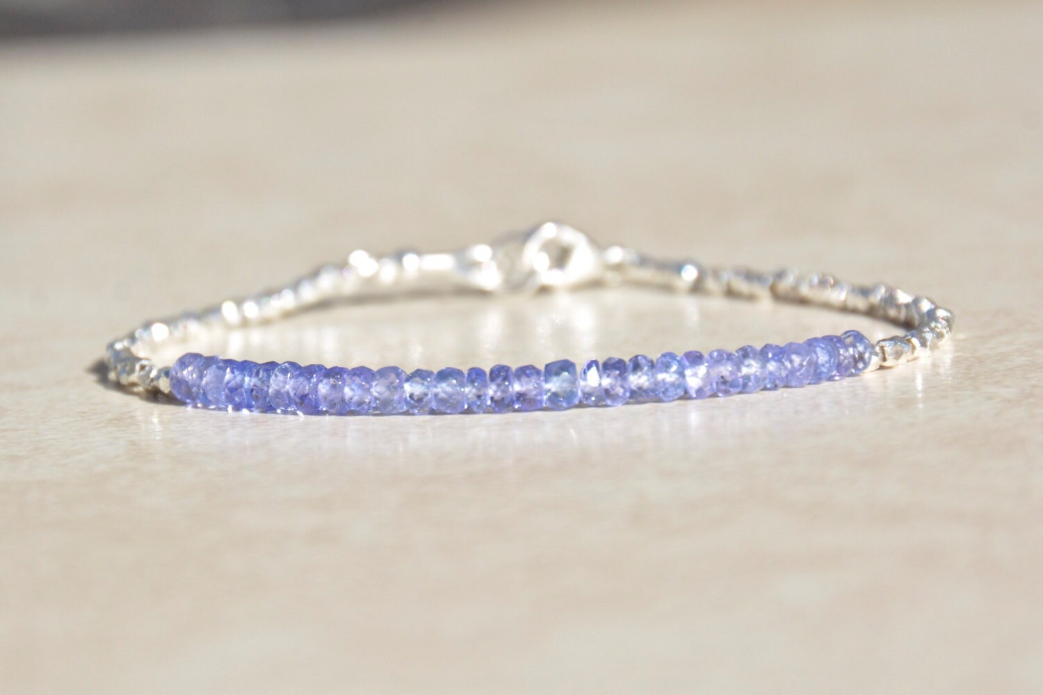 Tanzanite Gemstone Bracelet December Birthstone Bracelet