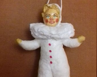 Christmas Spun cotton ornament "Clown"