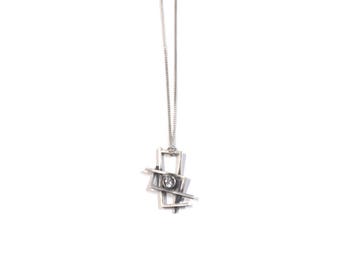 Ketting met hanger 'Hoekige Collection'