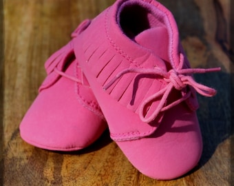 Baby Pink Moccasins made with PU Leather for your stylish Babe