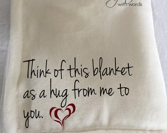 Personalized Custom Throw Blanket for Someone Special! One-of- kind when you personalize it!!