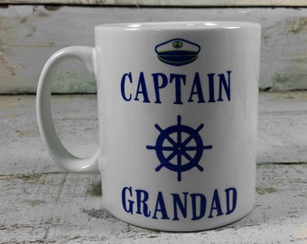 CAPTAIN GRANDAD MUG 11oz Grandad's gift cup