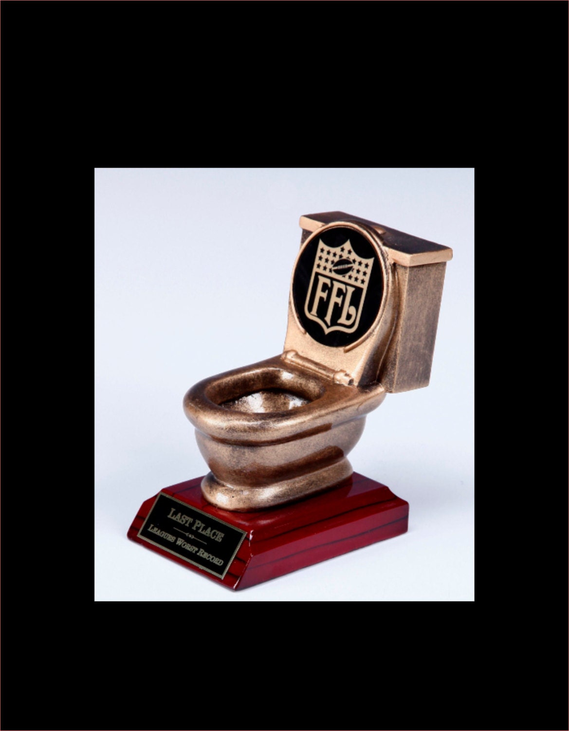 Fantasy Football TOILET BOWL Trophy award Last Place Worst