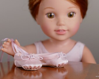 L&P #1075: Ballet Slippers Pattern for 14 1/2 Inch Dolls — ultra-realistic dance shoes that are easy to make too!