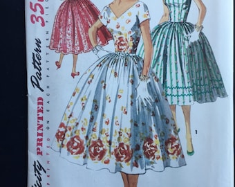 Simplicity 1159; c 1950's; One piece Dress, "Simple to Make"; Bust Size 32"; Unused