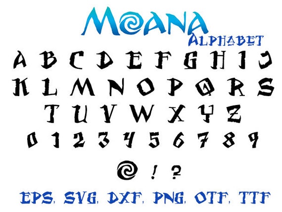 moana alphabet moana font svg svg font svg dxf eps png