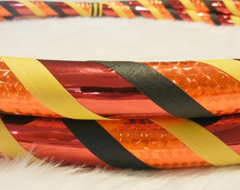 Hula Hoop - Customizable Dance & Exercise Hoop 'FIREDANCER'- Any Size. Collapsible or Non.