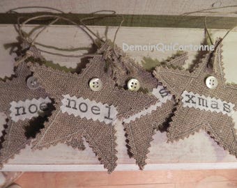 10 stars Christmas hanging