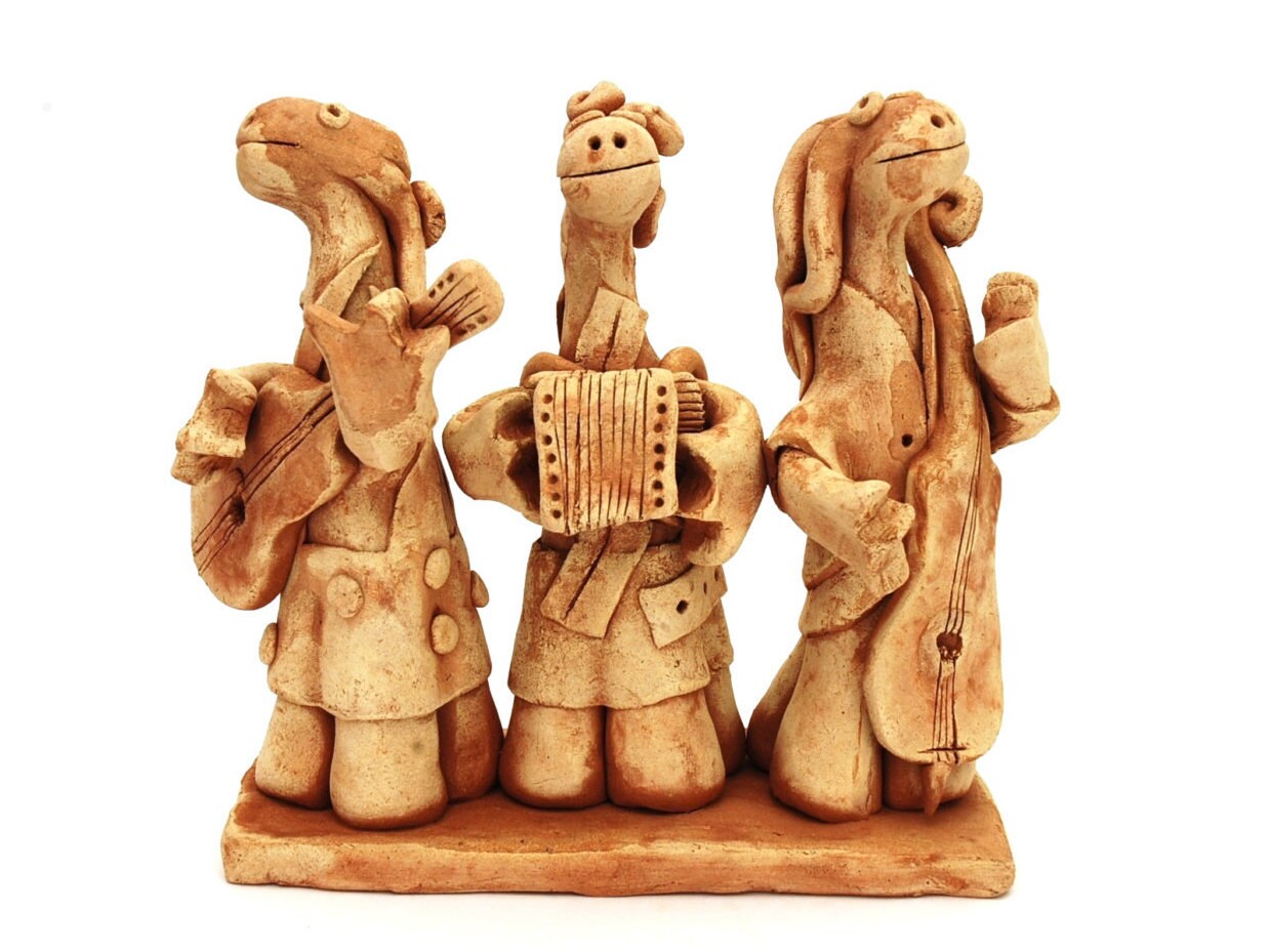 Wedding Musicians Sculpture ceramic sculpture jazz gift for