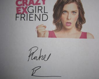 Crazy Ex Girlfriend Signed TV Pilot Script Screenplay Autograph Rachel Bloom Santion Fontana signature funny sit com