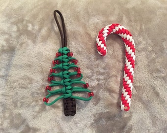 Paracord Christmas Ornaments, Holiday Ornaments, Christmas Decor, Holiday Decor, Decoration
