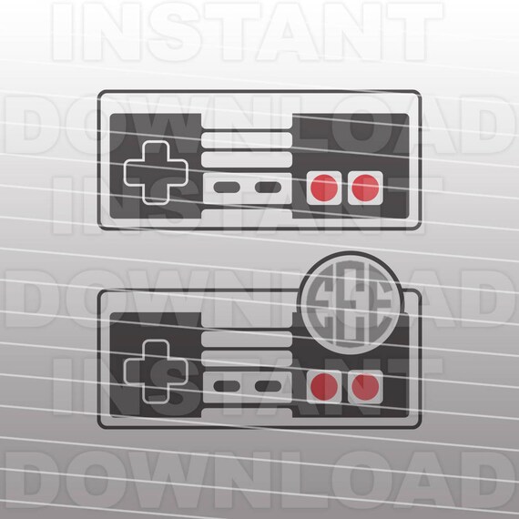 Download Video Game Controller SVG FileGamer Monogram SVG Vector Clip