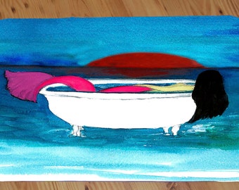 Bathtub Mermaid Comfort Foam Bar Floor Mat