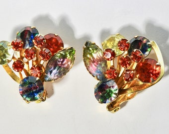 1960s Art Glass Earrings