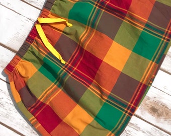Girl Madras skirt girl skirt