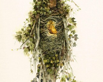 Green Man Four 8.5x11 Print
