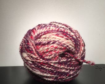 Handspun and hand dyed yarn