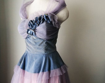 1950's forget me not dream dress